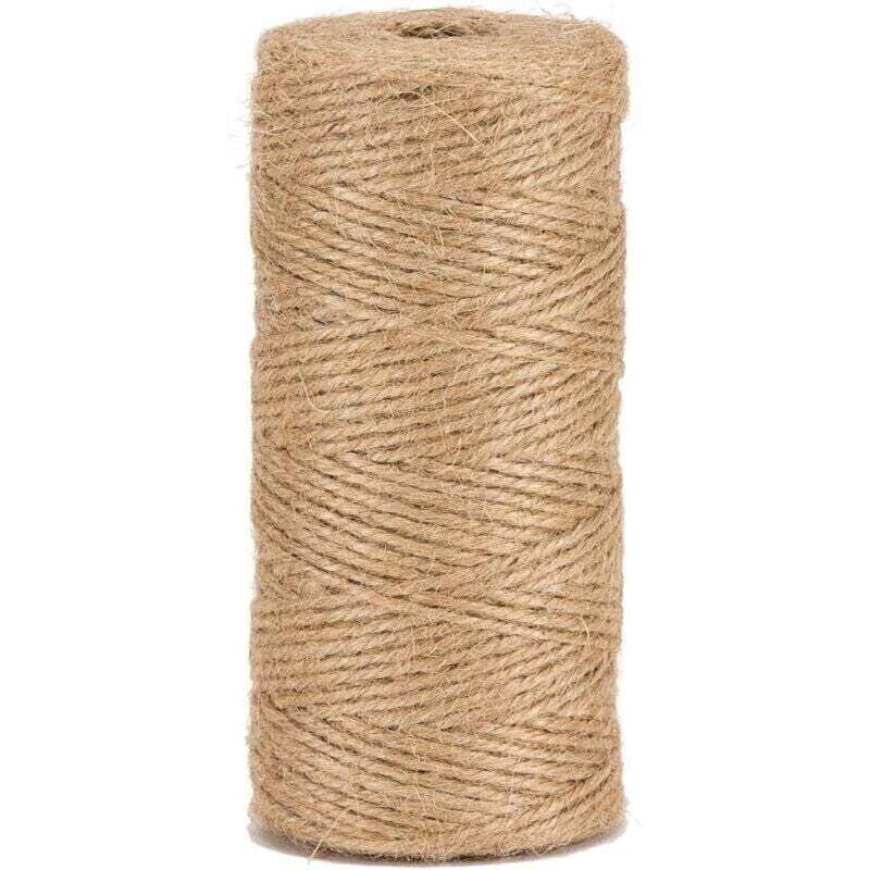 Tehtuy Natural Jute Twine Ø2mm ±100m For Gardening, Diy, Crafts, Natural