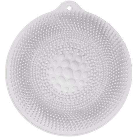 Natural Rubber Foot Bath Mat Innovative Anti Slip Shower Mat for Bathroom Foot Massager KitchenLight Gray
