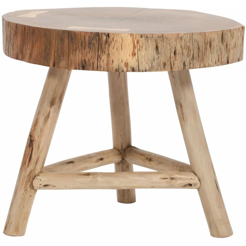 Natural Solid Accacia Wooden Stool Display Stand