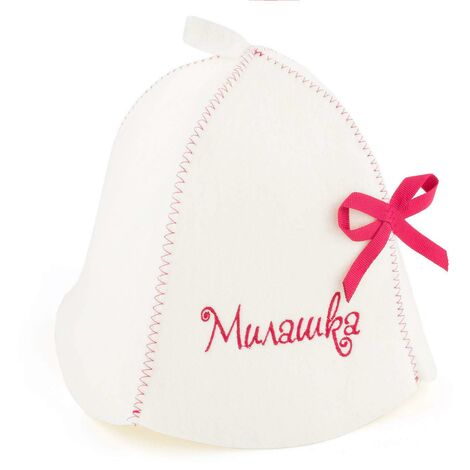 Natural Textile Chapeau de Sauna noeud papillon - chapeaux en feutre de laine biologique - Protégez votre tête de la chaleur