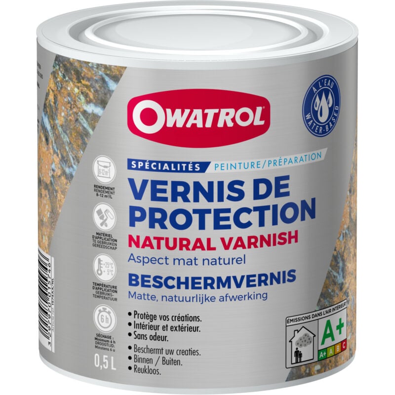 Owatrol - Vernis de protection natural varnish 0.5 litre