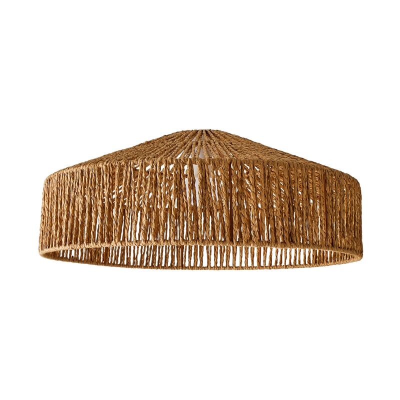 Minisun - Natural Woven Easy Fit Ceiling Pendant Shade - Add LED Bulb