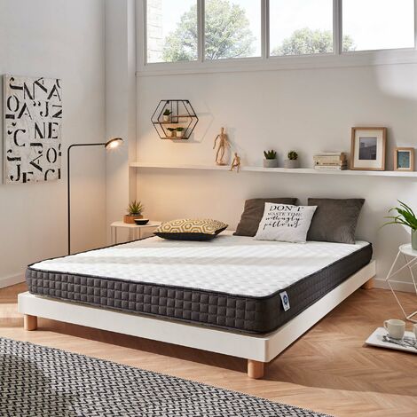Matelas TITANIUM Mousse à Mémoire de Forme Haute Densité - 7 zones Maxi Confort - Épaisseur 20 cm