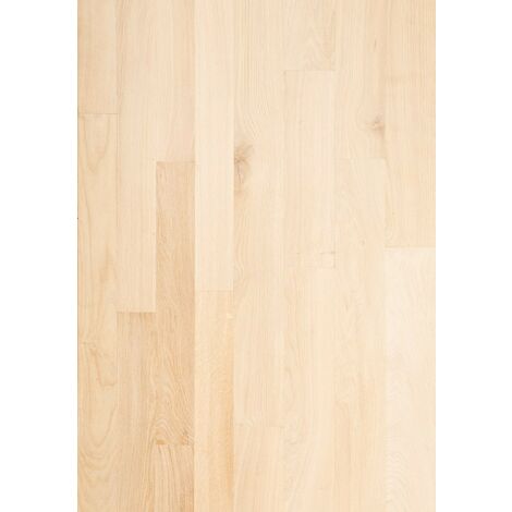 Naturasol – Parquet massif chêne brut 20mm – Largeur 9cm – Choix élégance AB avec peu de nœuds – Pose collée ou clouée
