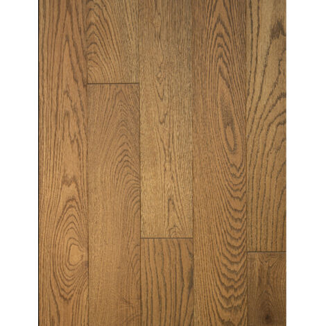 Naturasol – Parquet massif chêne huilé – Teinte Tabacco – Largeur 12 cm – Lames extra longues jusqu'à 2000 mm – Pose collée recommandée