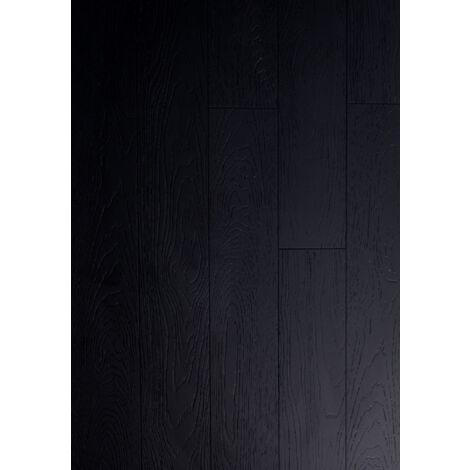 Naturasol – Parquet massif bambou haute pression – Effet chêne noir – Résistant à l'eau et à l'humidité – Largeur 14.2 cm pour pièces humides