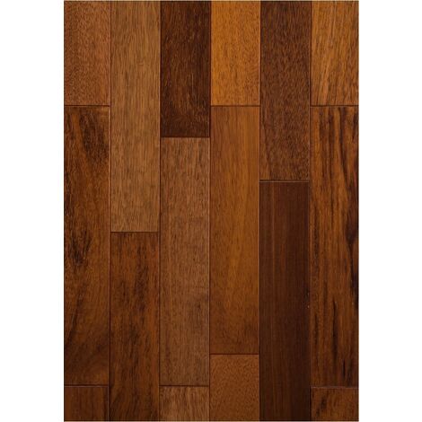 Naturasol – Parquet massif en merbau verni mat 80mm – Bois dur pour espaces humides – Pose collée pour usage professionnel et particulier