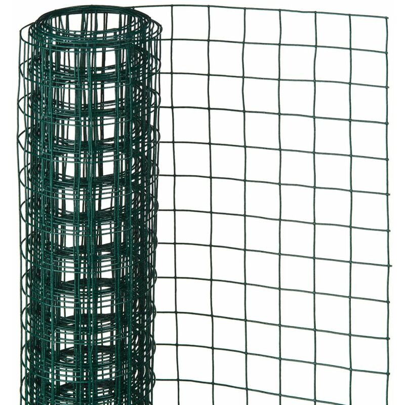 

Nature Alambrada cuadrada 1x5 m 13 mm acero recubierto plástico verde