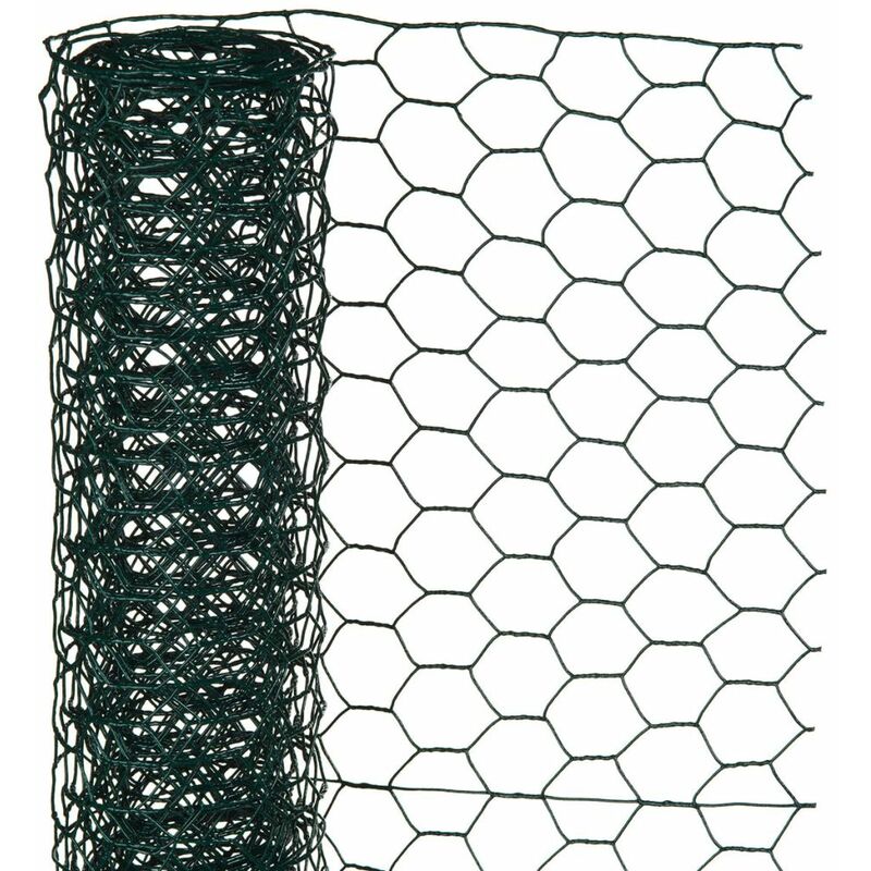 

Nature alambrada hexagonal 1x5 m 13 mm acero recubrimiento plástico - Rogal