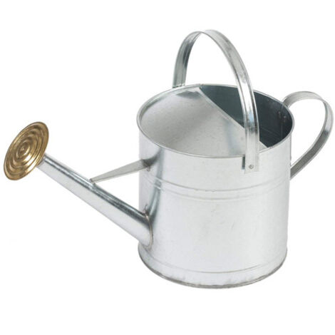 Nature – Arrosoir en acier galvanisé 9 L – Léger et ergonomique – Pomme d'arrosage pour arrosage précis – Design décoratif pour tous jardins