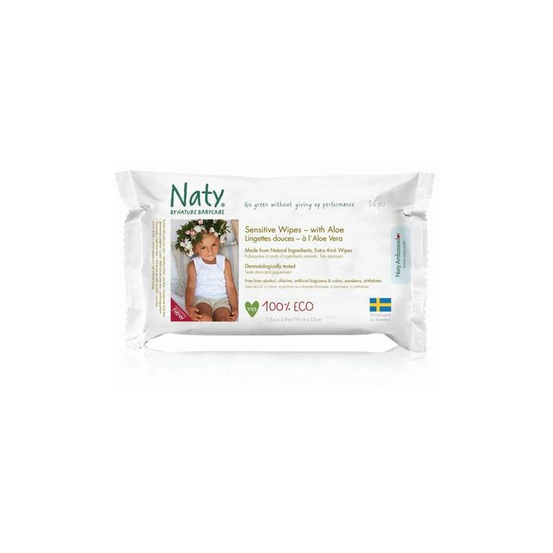 Nature Baby Sensitive Wipes With Aloe - 390g - 79623