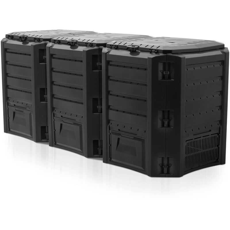 Nature - Bac à Compost Thermo 1200L Noir