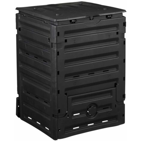bac à compost 400 L/1200 L noir Composteur à déchets Jardinière Nature