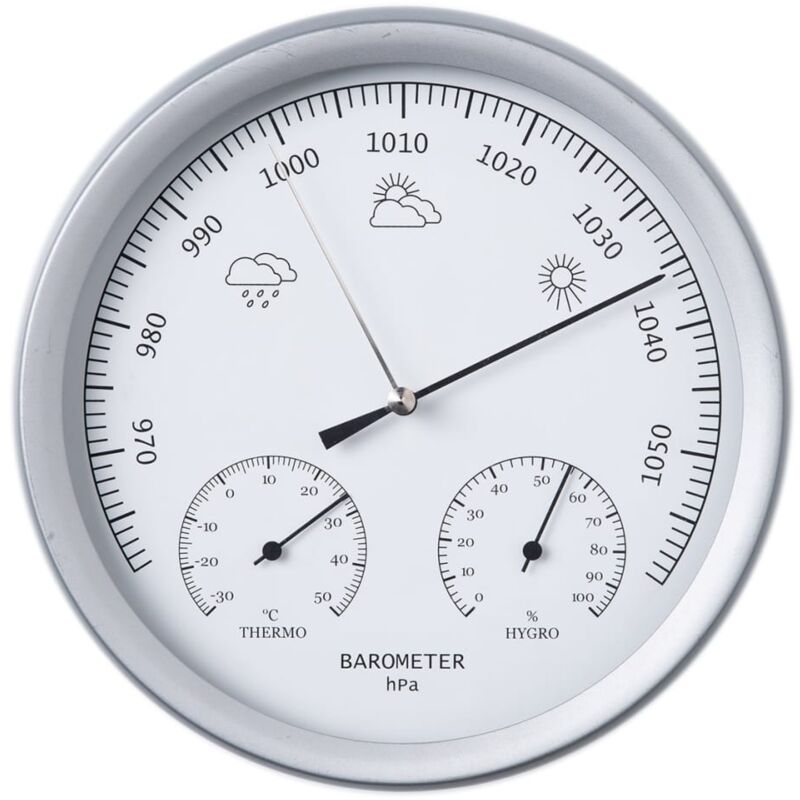 

Barómetro 3 en 1 con termómetro e higrómetro 20 cm 6080081 - Nature