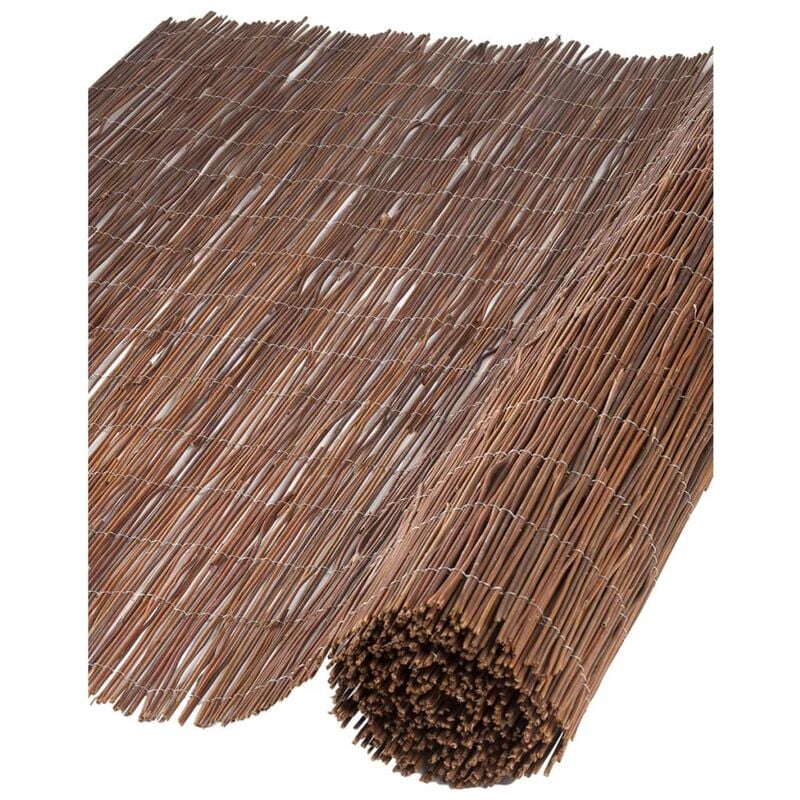 

Nature Valla cañizo de jardín de sauce 1x3 m 10 mm de grosor - Marrón