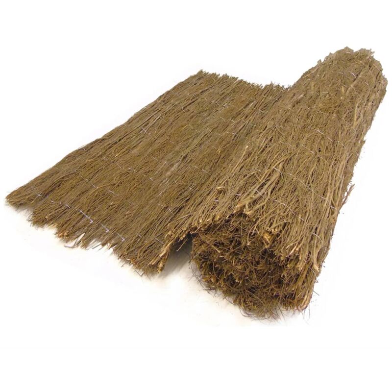 Nature Paravent de jardin Bruyère 1,5 x 3 m 3 cm d'épaisseur