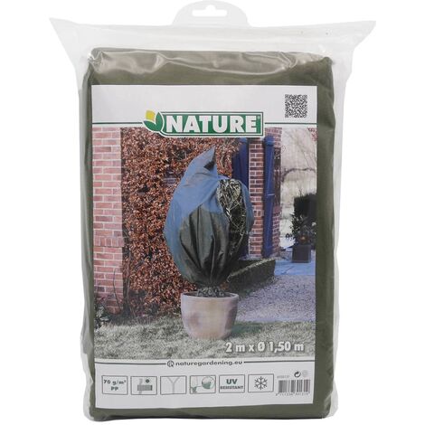 Natura Copertura Antigelo in Pile per Piante 70 g/m² Verde 1,5x2 m