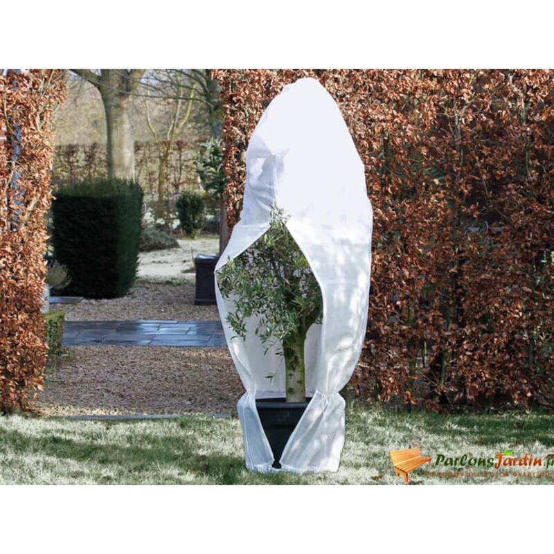 

Nature Cubierta plantas invierno con cremallera blanco 2,5x2x2 m
