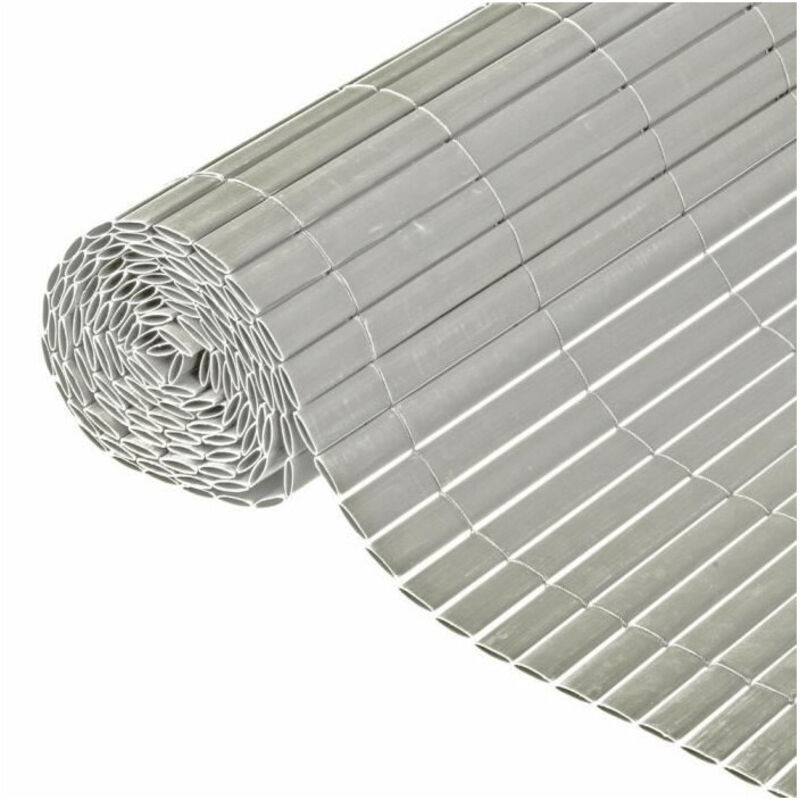 Cran de jardin à double face pvc 1,5x3 m Gris Nature