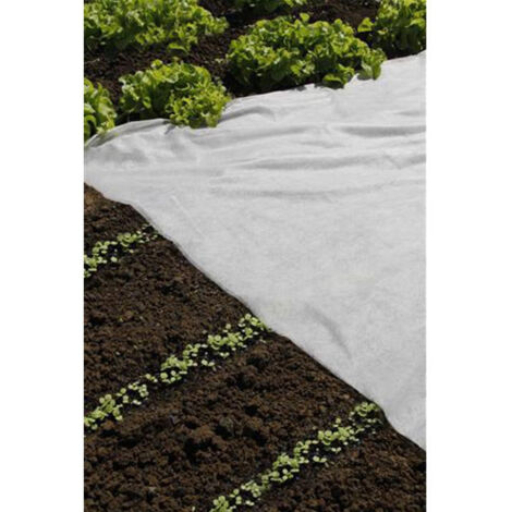 Nature – Film de croissance en polypropylène non tissé 2 x 10 m – Densité 17 g/m² – Anti-UV pour protection semis – Perméable à l'eau et à l'air