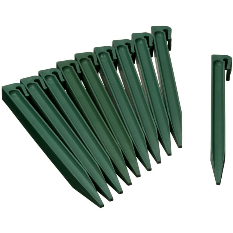 Garden Anchor Pegs 10 pcs Green Nature