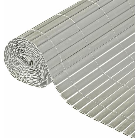 Nature Garden Fence Screen 1x3 m PVC Grey 6050375