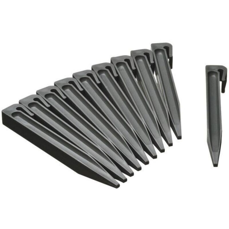 Perle Rare Nature Garten-bodenanker 10 Stk. Grau Klein
