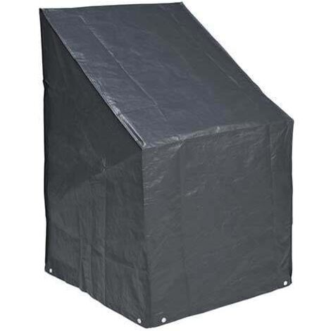 Nature – Housse de protection pour chaises et fauteuils de jardin – Dimensions H110 x L68 x P68 cm – Résistante aux UV – Corde de maintien incluse