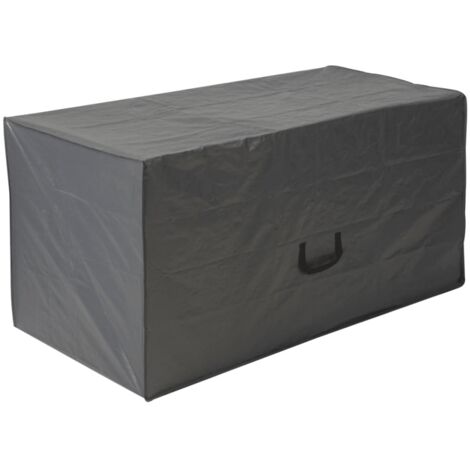 Housse pour Coussins d'Extérieur PE Gris Couverture de Protection Nature