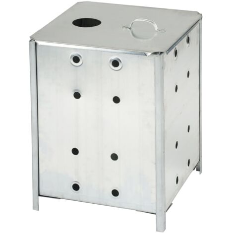 cuadrado de acero galvanizado 46x46x65 cm Nature