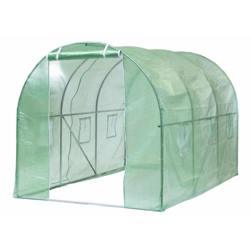 

Invernadero verde 3,5x2x2 m - Verde - Nature