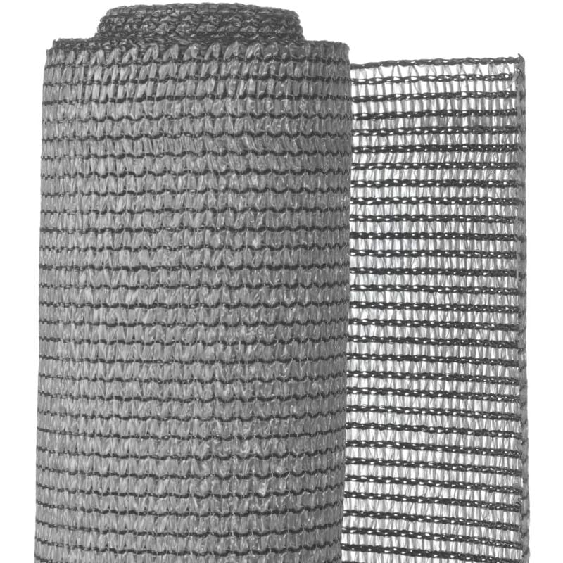 

Nature Malla de ocultación de jardín PE gris 1,2x5 m - Gris