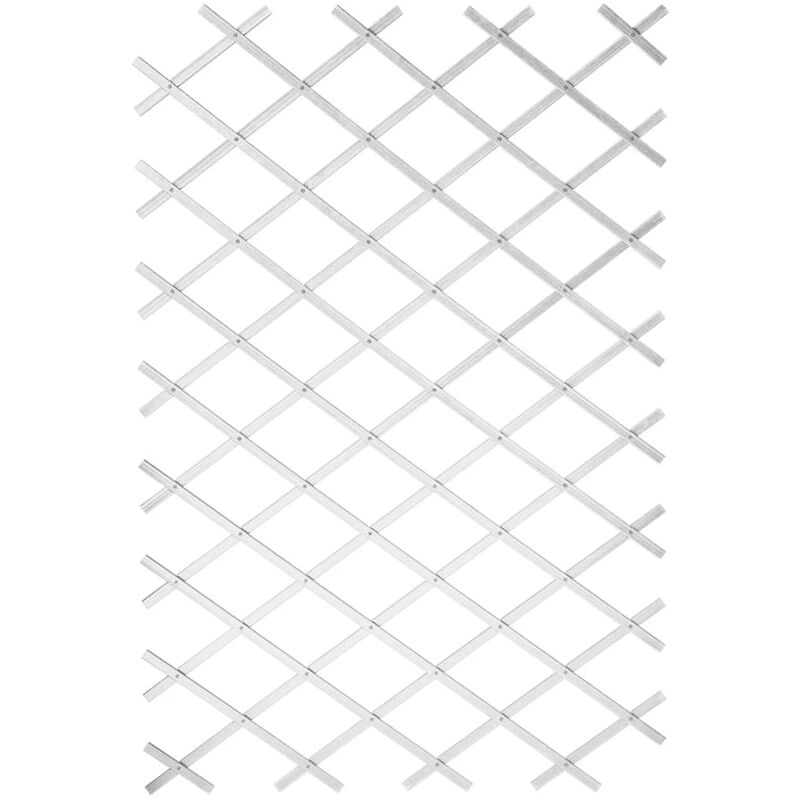 True Deal - Nature Palissade de jardin 100 x 200 cm PVC Blanc