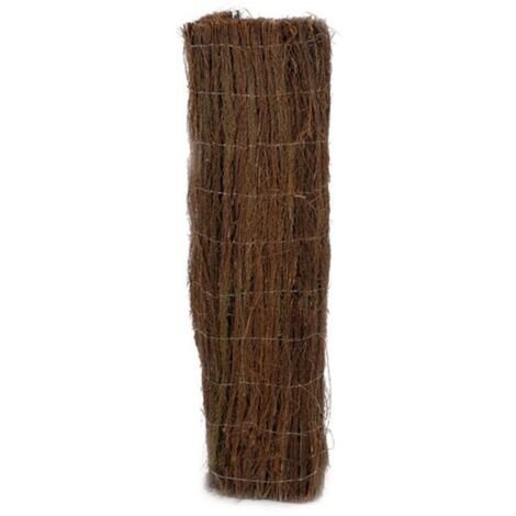 Nature Paravent de jardin Bruyère 1 x 5 m 1 cm d'épaisseur