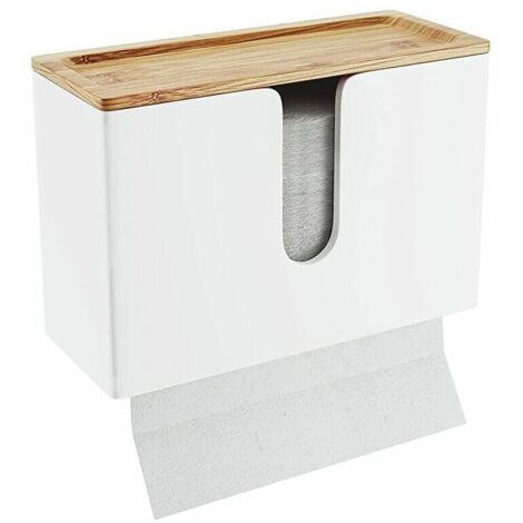 NATURE SUPPLIES Dispenser asciugamani a parete Dispenser carta da cucina e bagno Dispenser asciugamani di carta a parete Porta tovaglioli da tavolo Foglio per foglio, Piegato a V/C, Ricaricabile