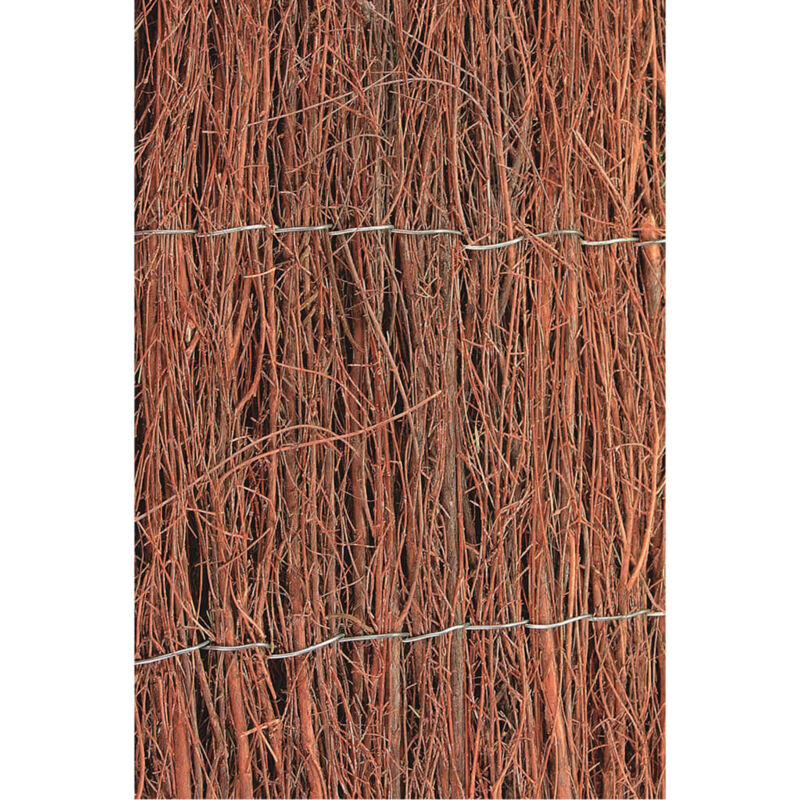 

Nature Valla cañizo de jardín de brezo 2 unidades 1x5 m 1 cm de grosor - Marrón