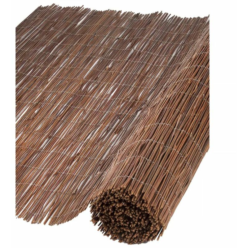 

Nature Valla cañizo de jardín de sauce 1x3 m 10 mm de grosor
