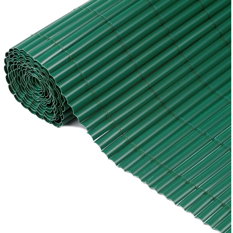 

Nature Valla cañizo de ocultación de jardín PVC verde 1x3 m