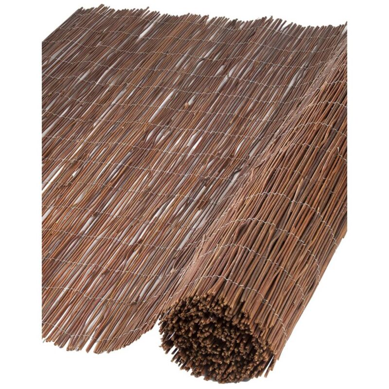 

Nature Valla cañizo de jardín de sauce 1,5x3 m 10 mm de grosor - Marrón