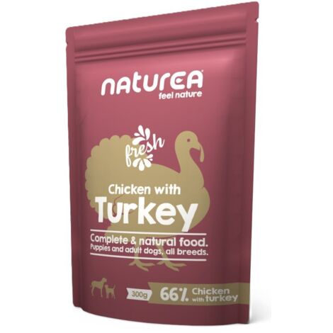 Naturea Aliment humide pour chien Sachet de 300 g - Poulet et dinde 300 g