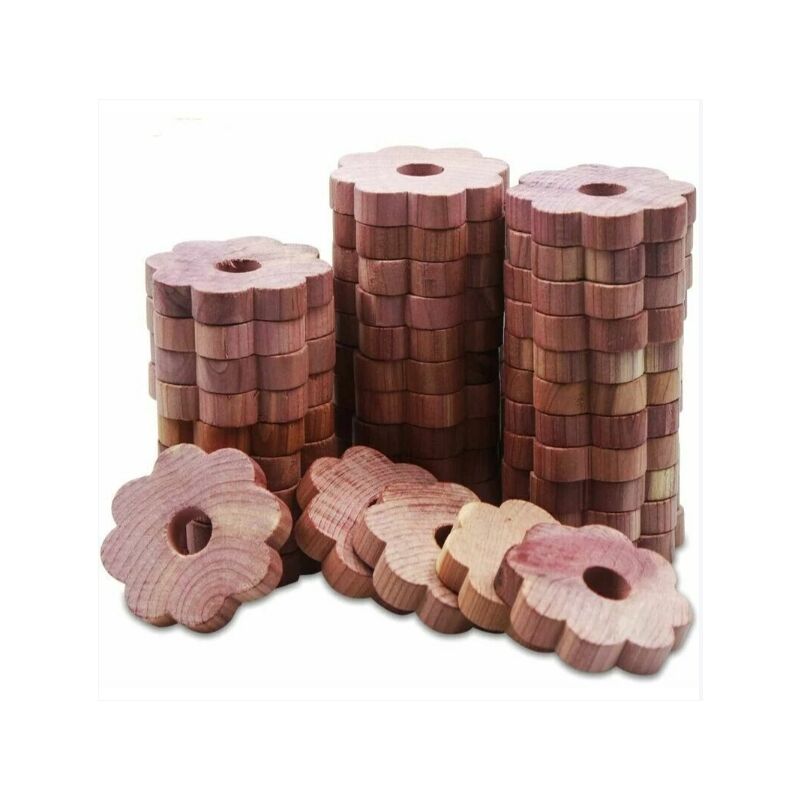 Alovez - Naturel Anti Mites Textiles Bois de Cèdre Antimites ,Non toxique Cèdre Rouge Aromatique Protection des vêtements, bois Répulsif mites pour