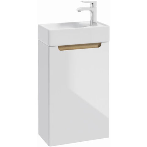 Naturel Mobile bagno Natural Stilla 39x60x22 cm bianco con lavabo (STILLAD04008U)