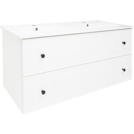 Naturel Mueble de baño con lavabo Naturel Forli 120x45x46 cm blanco (FORLI120BIU)