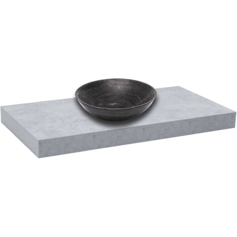 Naturel Unterspülplatte ohne Waschbecken Naturel Dolce 170x8x50 cm Betonmatte DO17050BE