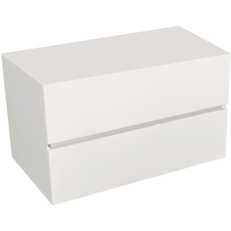 Naturel - Verona Meuble blanc avec deux tiroirs, 85x52x50cm (VERONA86BMBU)