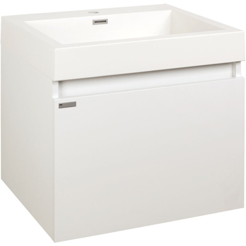 Naturel - Verona Meuble de salle de bain avec vasque 60x48 cm blanc (VERONA60WH)