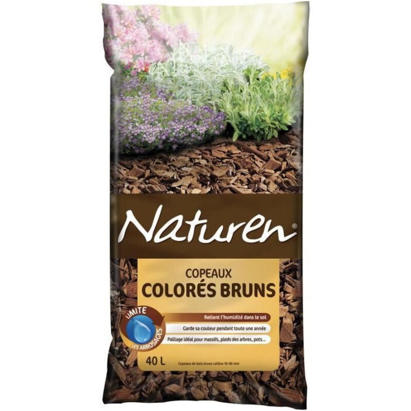 Naturen - Copeaux Colorés Bruns - 40L