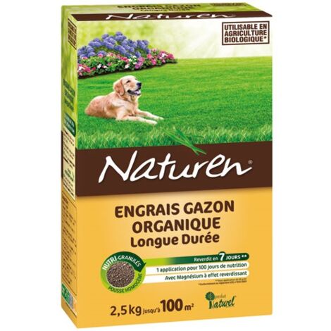 NATUREN - Engrais gazon - 2.5Kg