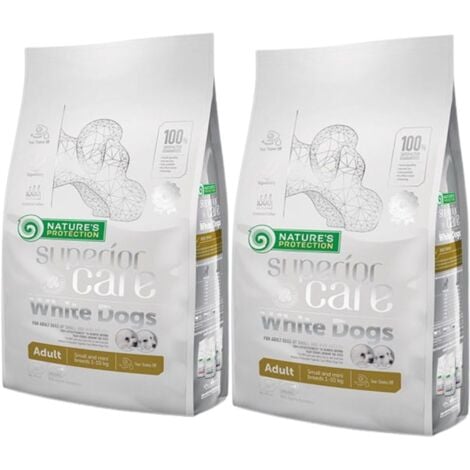 AUTRES NATURE'S PROTECTION Superior Care White Dogs Grain Free Adult Small Lamb - croquettes pour chien - 1,5 kg