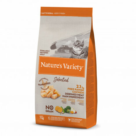 Nature's Variety No Grain Sterilized Adult Pollo - Comida para Gatos Adultos Esterilizados de Pollo